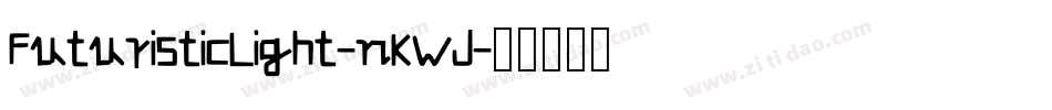 FuturisticLight-nKWJ字体转换