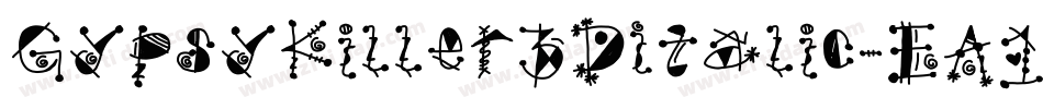 GypsyKiller3DItalic-EA14字体转换