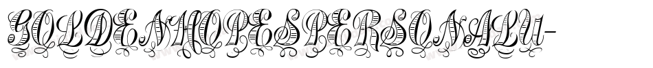 GOLDENHOPESPERSONALU字体转换