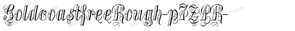 GoldcoastfreeRough-p7ZPR字体转换