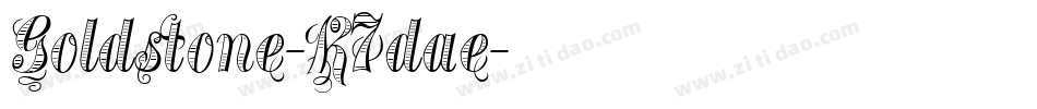 Goldstone-K7dae字体转换