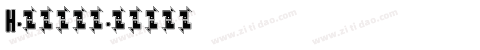 H-对你永不变字体转换
