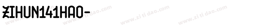 zihun141hao字体转换