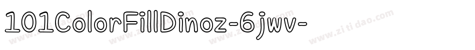 101ColorFillDinoz-6jwv字体转换