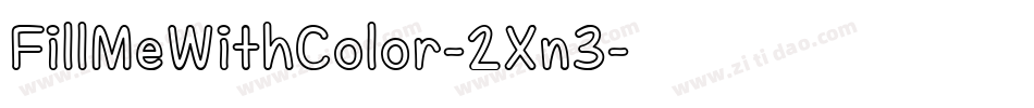 FillMeWithColor-2Xn3字体转换