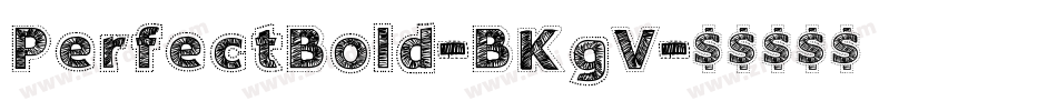 PerfectBold-BKgV字体转换