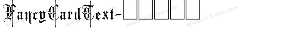 FancyCardText字体转换