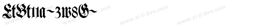 EtBt11a-3w8G字体转换