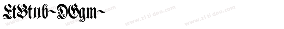 EtBt11b-DGgm字体转换