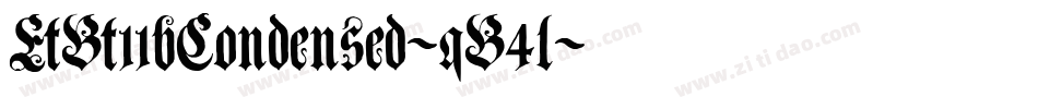 EtBt11bCondensed-qB4l字体转换