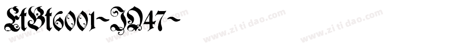 EtBt6001-JO47字体转换
