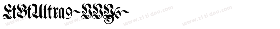 EtBtUltra9-VVY6字体转换
