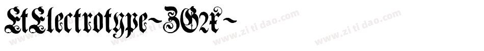 EtElectrotype-ZG2x字体转换