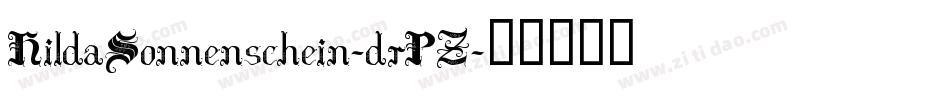 HildaSonnenschein-drPZ字体转换