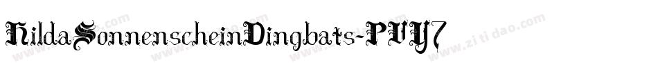 HildaSonnenscheinDingbats-PVY7字体转换