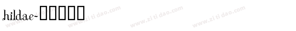 hildae字体转换