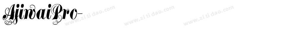 AjiwaiPro字体转换