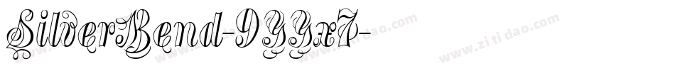SilverBend-9YYx7字体转换