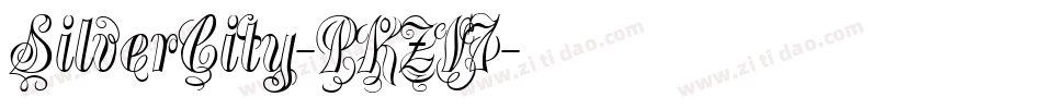 SilverCity-PKZV7字体转换