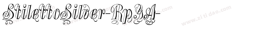 StilettoSilver-RpYA字体转换