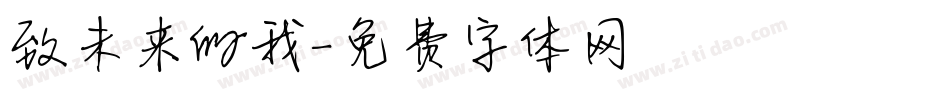 致未来的我字体转换