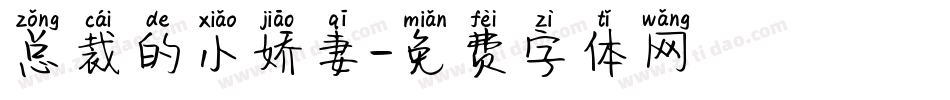 总裁的小娇妻字体转换