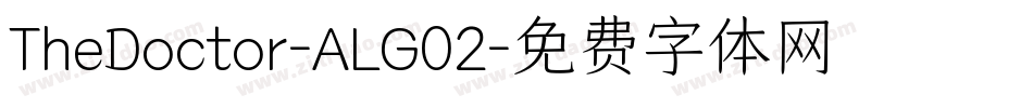 TheDoctor-ALG02字体转换
