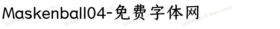 Maskenball04字体转换