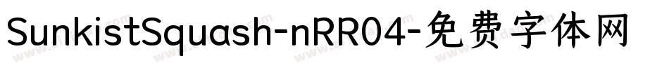 SunkistSquash-nRR04字体转换
