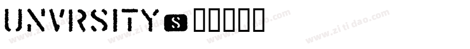 UNVRSITY字体转换