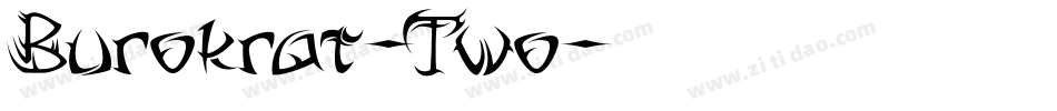 Burokrat-Two字体转换