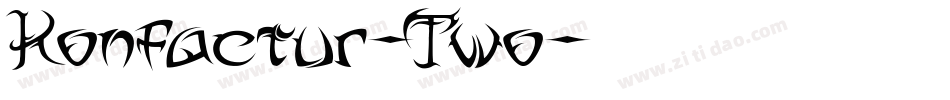 Konfactur-Two字体转换