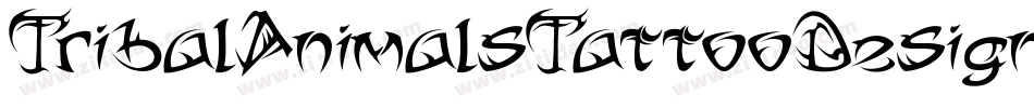 TribalAnimalsTattooDesigns-qyJ6字体转换