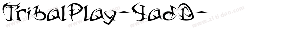 TribalPlay-4adD字体转换