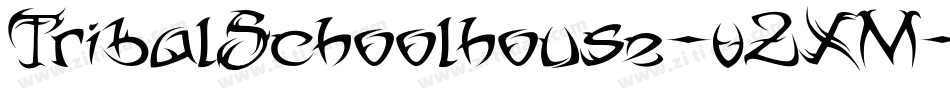 TribalSchoolhouse-v2XM字体转换