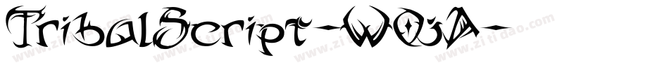 TribalScript-WOjA字体转换