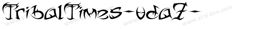 TribalTimes-vda7字体转换