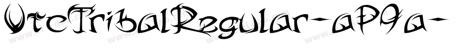 VtcTribalRegular-aP9a字体转换