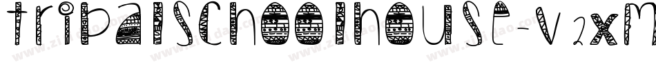 TribalSchoolhouse-v2XM字体转换