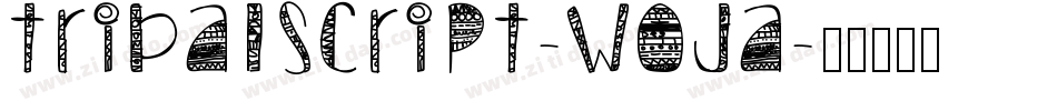 TribalScript-WOjA字体转换