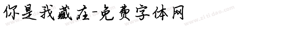 你是我藏在字体转换