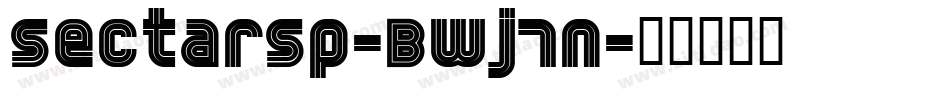 Sectarsp-BWj7n字体转换