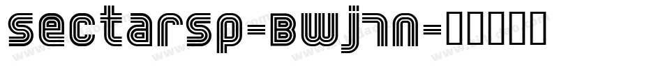 Sectarsp-BWj7n字体转换