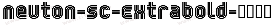 Neuton-SC-Extrabold字体转换