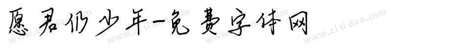 愿君仍少年字体转换