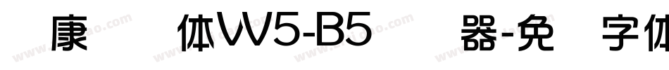 华康华综体W5-B5转换器字体转换