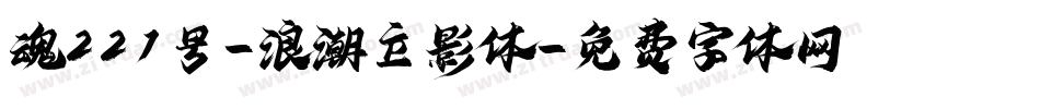 魂221号-浪潮立影体字体转换