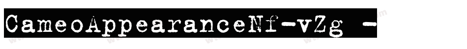 CameoAppearanceNf-vZg9字体转换