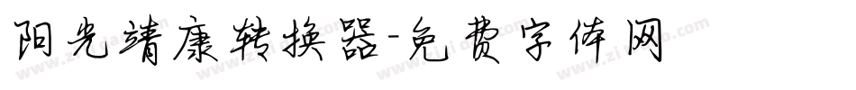 阳光靖康转换器字体转换