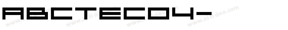 ABCTEC04字体转换